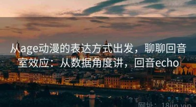 从age动漫的表达方式出发，聊聊回音室效应：从数据角度讲，回音echo