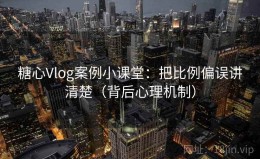 糖心Vlog案例小课堂：把比例偏误讲清楚（背后心理机制）